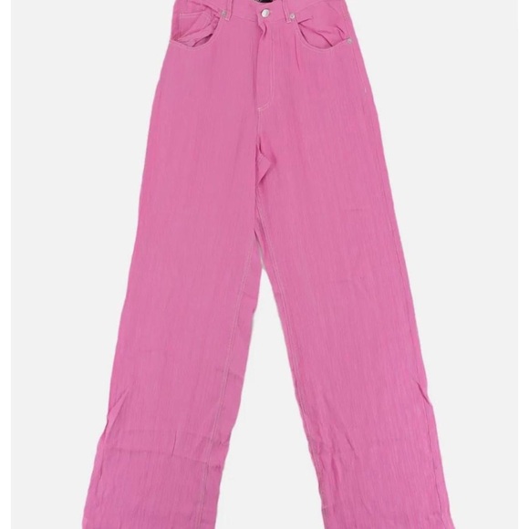 Zara Pants - Zara Pink Wide Leg Pant